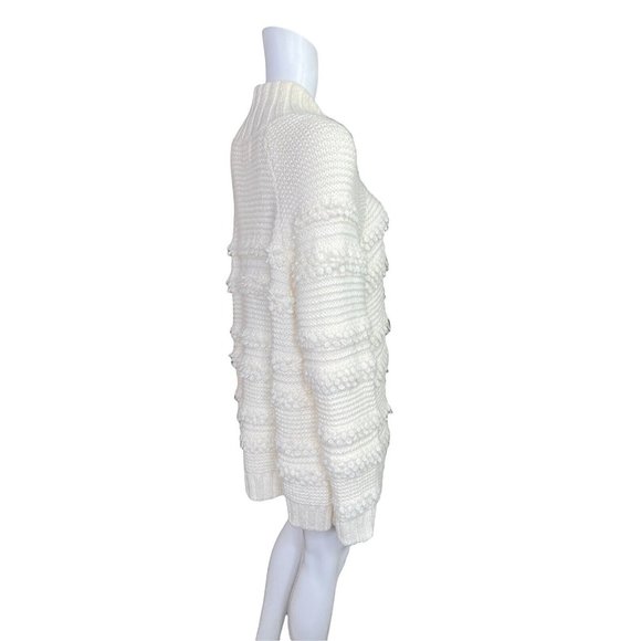 Lou & Grey Ivory Snow Bird Chunky Knit  Sweater Alpaca Blend Size Large - Picture 8 of 10